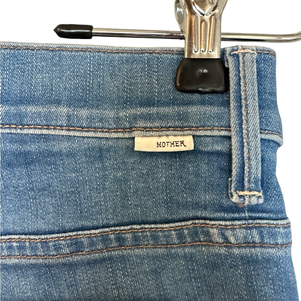 MOTHER Light Blue Cropped Ankle Jeans - Picture 9 of 11